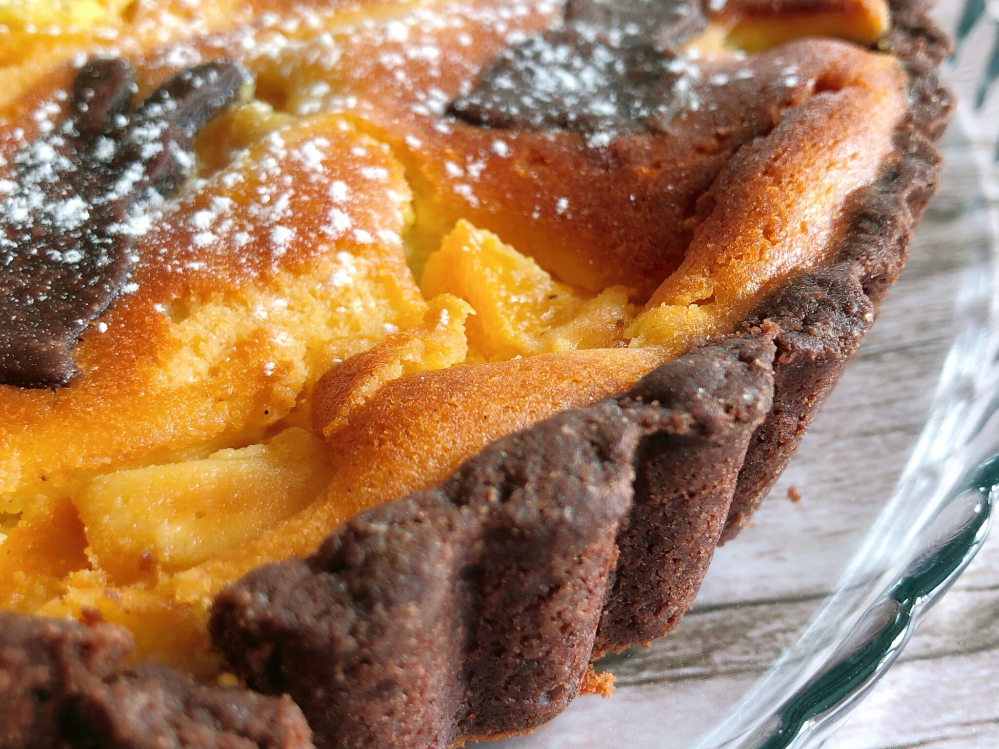 Russischer Zupfkuchen mit Pfirsichen