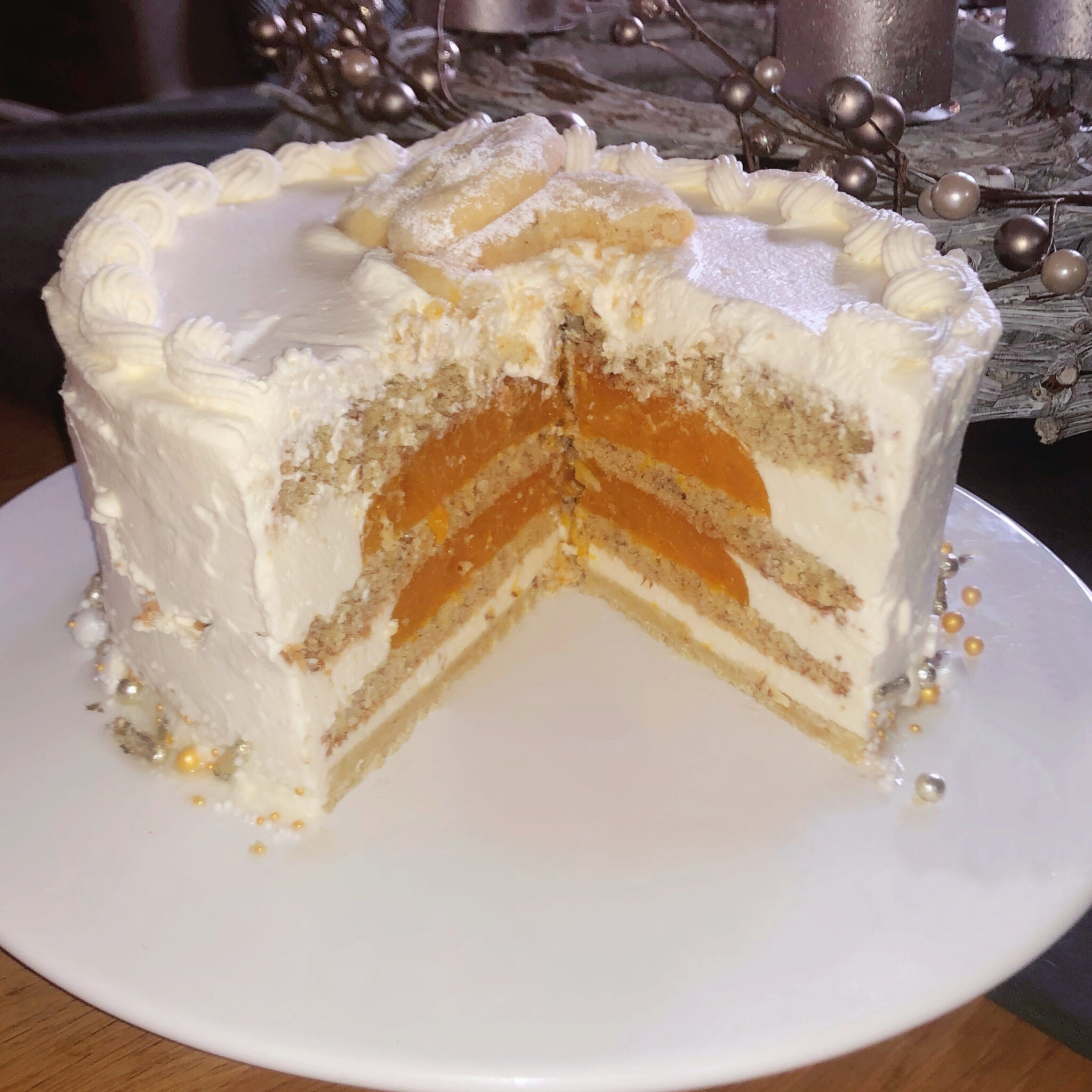 Panna Cotta mit Punschkirschen
